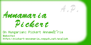 annamaria pickert business card